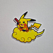Cargar imagen en el visor de la galería, Sticker Pikachu Goku en Nube | Multiverso Pikachu |