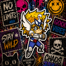 Cargar imagen en el visor de la galería, Sticker Hyoga de Cisne | Caballeros del Zodiaco |