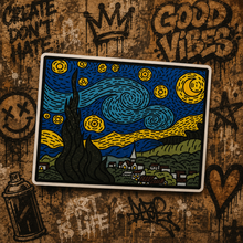 Cargar imagen en el visor de la galería, Sticker Noche Estellada | Arte |