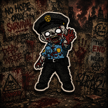 Cargar imagen en el visor de la galería, Sticker Policia Zombie| Resident Evil |