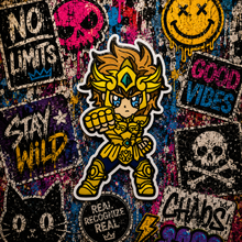 Cargar imagen en el visor de la galería, Sticker Aioria de Leo | Caballeros del Zodiaco |
