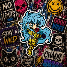 Cargar imagen en el visor de la galería, Sticker Afrodita de Piscis | Caballeros del Zodiaco |
