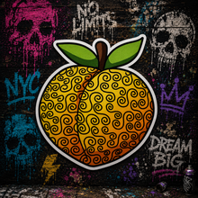 Cargar imagen en el visor de la galería, Sticker Fruta del Diablo Mero Mero | One Piece |
