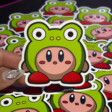 Cargar imagen en el visor de la galería, Sticker Kirby sombrero de Rana | Kirby |
